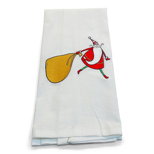 Towel - Fat Santa Carrying Sack of Presents